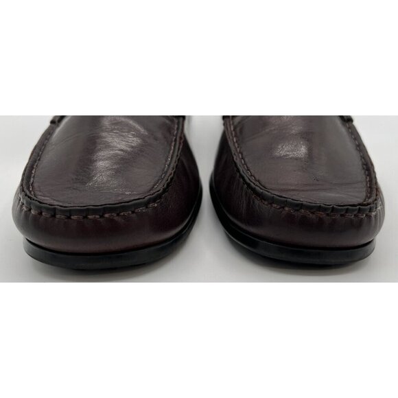 Zelli Monza Italian Calfskin Burgundy Driver Loafers Men’s Size 10 Dress Shoes
